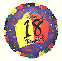 Bright 18th Birthday Balloon