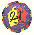 Bright 21st Birthday Balloon