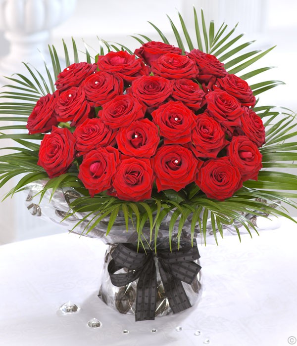 Two Dozen Red Roses | 24 Red Roses Bouquet