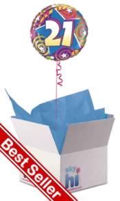21st Birthday Balloon in a Box