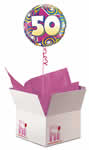 50th Birthday Balloon in a Box