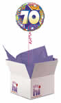 70th Birthday Balloon in a Box