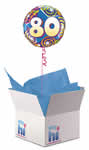 80th Birthday Balloon in a Box