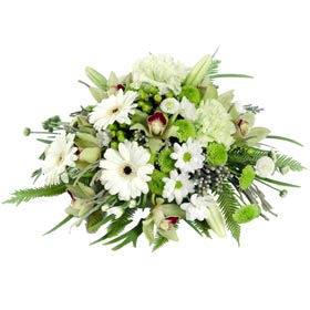 Green & White Posy