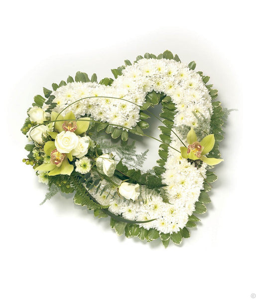 Open Heart Cream & White