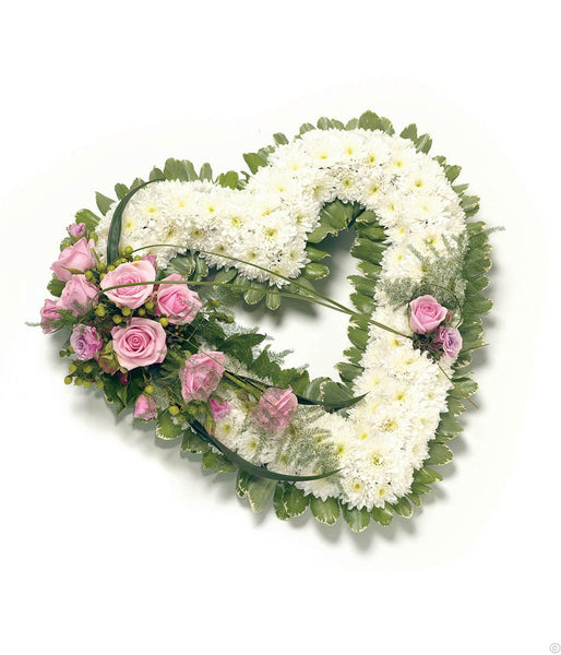 Open Heart Pink & White