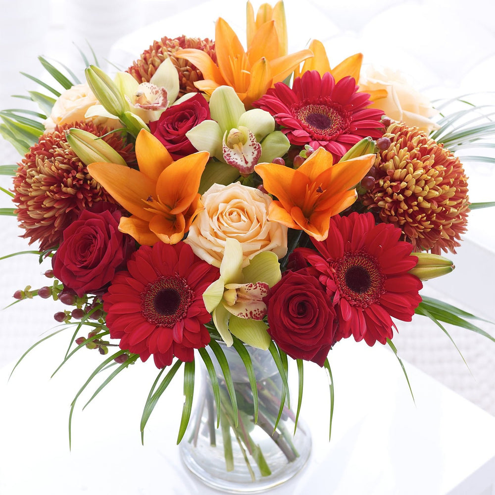 Rose and Cymbidium Orchid Hand-tied