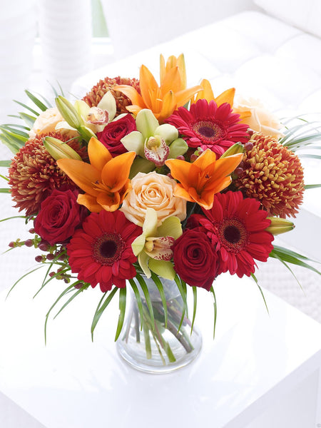 Rose and Cymbidium Orchid Hand-tied