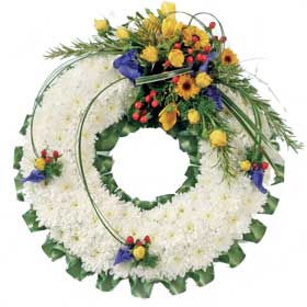 Based White Wreath